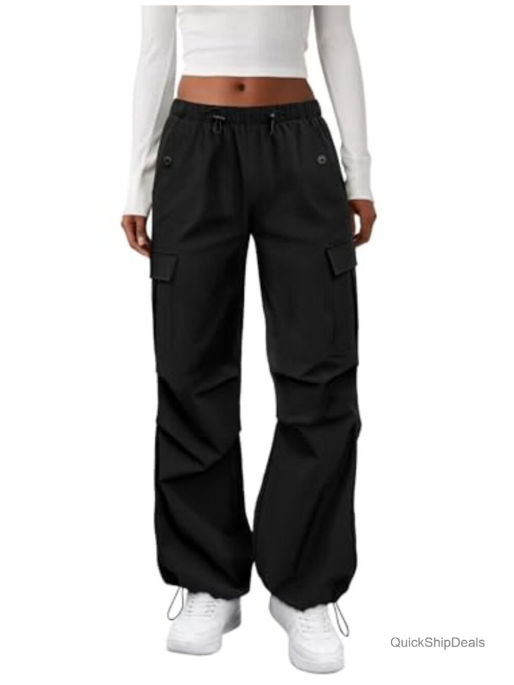 Women's Waterproof Cargo Hiking Pants with Pockets, Adjustable Baggy